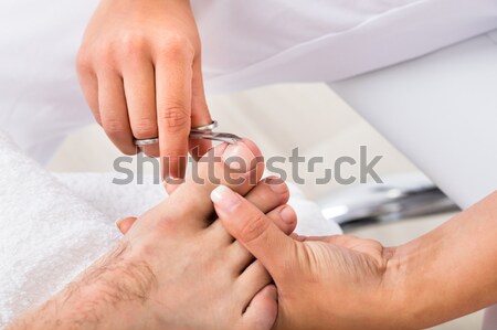 Finger Prick For Glucose Sugar Measuring Level Blood Test Stock photo © AndreyPopov
