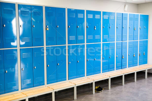 Zimmer Foto blau Sport Fitness Tür Stock foto © AndreyPopov