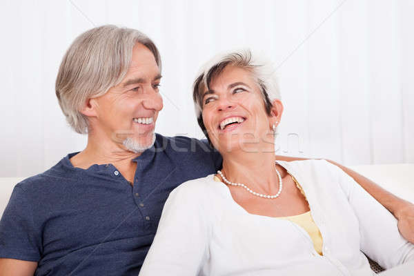 Happy smiling senior couple Stock photo © AndreyPopov