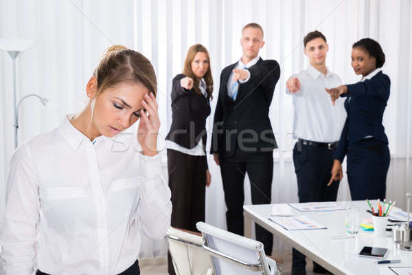 Frustrated Female Colleague In Office Stock photo © AndreyPopov