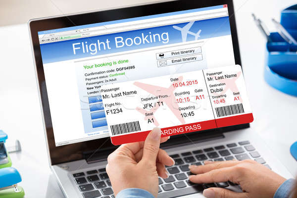 Air Ticket Flight Booking Concept Stock photo © AndreyPopov