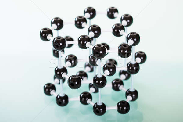 Modèle graphite moléculaire structure vert réfléchissant [[stock_photo]] © AndreyPopov