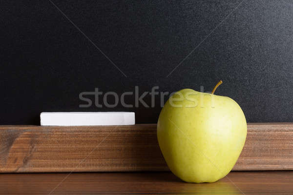 Apple And Chalk In Front Of A Chalkboard Stock photo © AndreyPopov