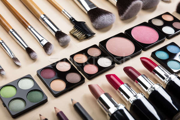 Various Type Of Makeup Brushes And Make-up Products Stock photo © AndreyPopov