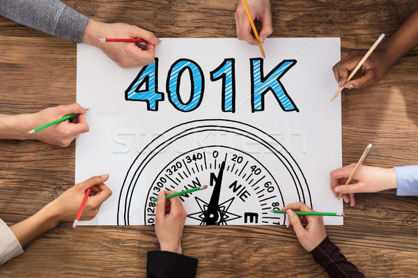 People Drawing 401k Pension Plan Stock photo © AndreyPopov
