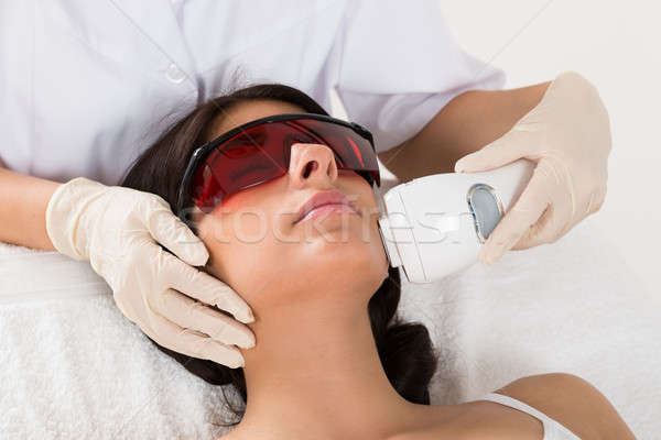 Epilation Laser Behandlung Frau medizinischen Stock foto © AndreyPopov