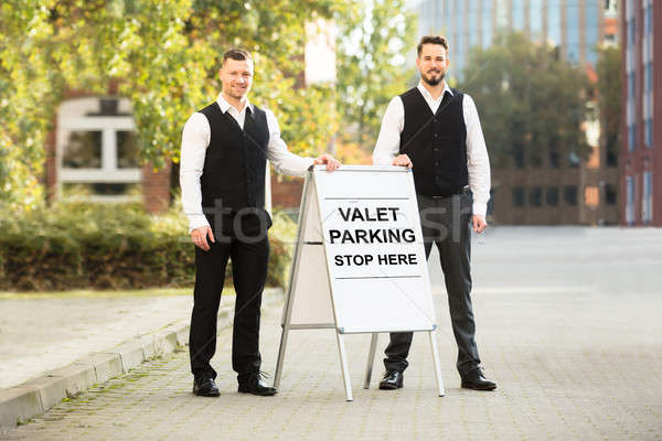 Portrait Of A Young Male Valet Stock photo © AndreyPopov