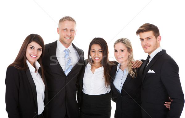 Portrait Of Businesspeople Against White Background Stock photo © AndreyPopov