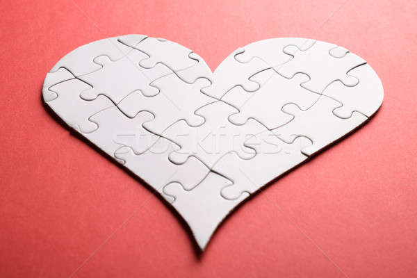 Heart Shape Made Of Jigsaw Puzzle Stock photo © AndreyPopov