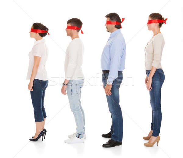 Group Of Disoriented People Stock photo © AndreyPopov