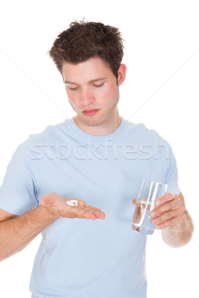 Man Taking Medicines Stock photo © AndreyPopov