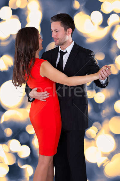 Zdjęcia stock: Taniec · portret · szczęśliwy · bokeh · ślub