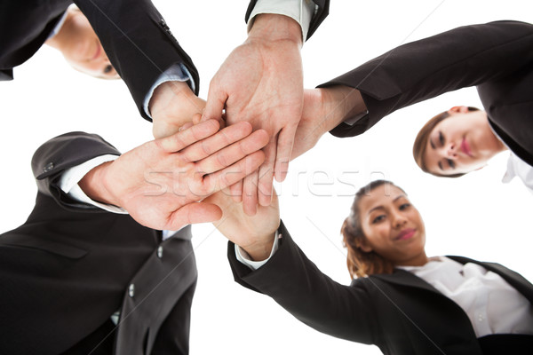 Businesspeople Stacking Hands Stock photo © AndreyPopov