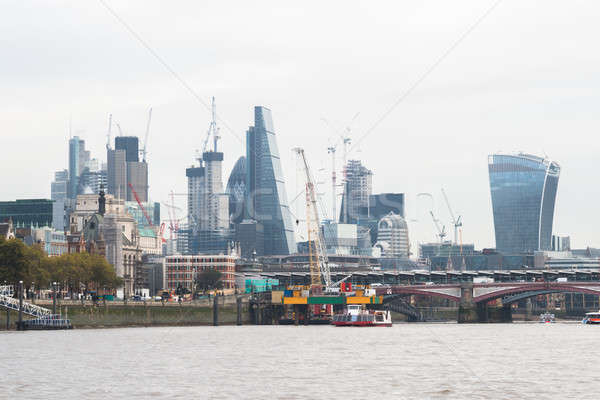 Foto d'archivio: Londra · città · thames · fiume · ufficio · costruzione