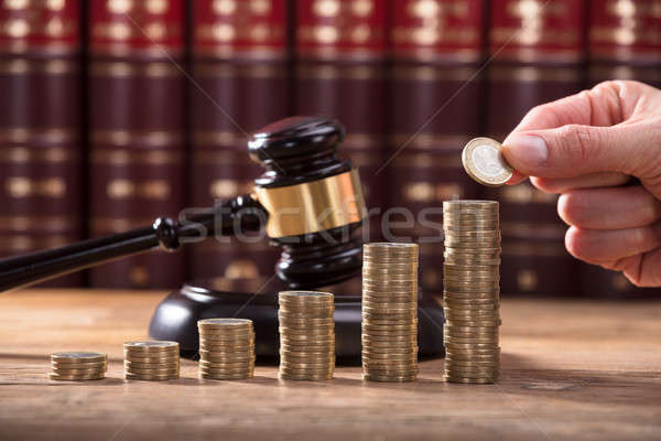 Close-up Of Human Hand Placing A Coin Stock photo © AndreyPopov