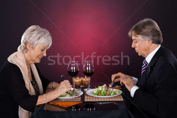 Senior Couple In A Restaurant Stock photo © AndreyPopov