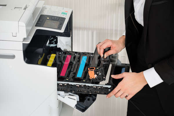 Affaires cartouche imprimante machine bureau Photo stock © AndreyPopov