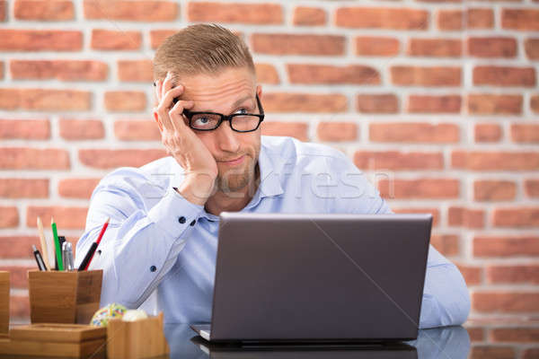 Affaires bureau séance portable travail affaires [[stock_photo]] © AndreyPopov