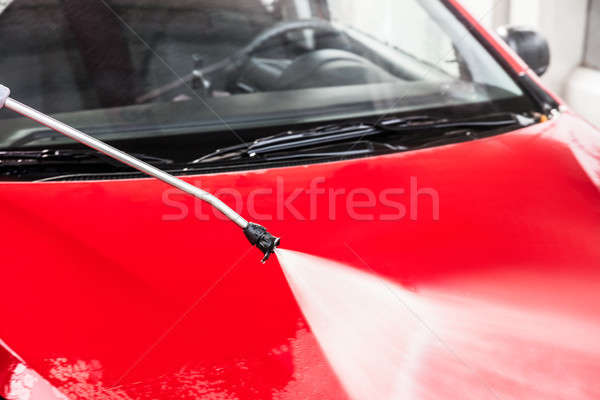 Washing Red Car Stock photo © AndreyPopov