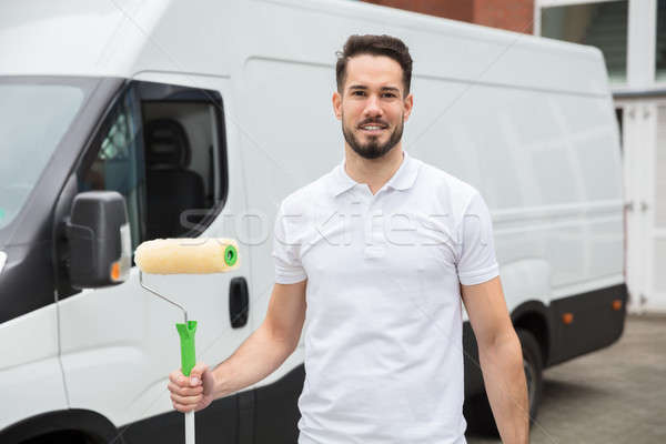 Portrait Of A Young Male Painter Stock photo © AndreyPopov