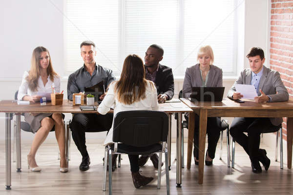 Group Of Businesspeople In The Office Stock photo © AndreyPopov