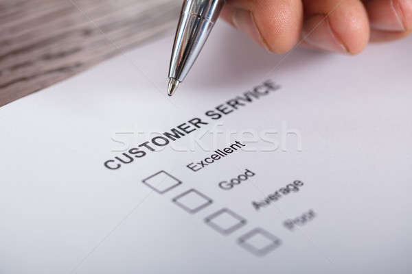 Customer Service Satisfaction Survey Form Stock photo © AndreyPopov