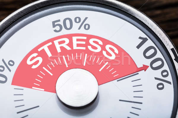 Stress Text On Meter Gauge Stock photo © AndreyPopov
