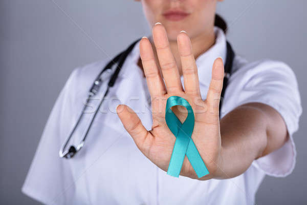 Doctor Raising Awareness On Ovarian Cancer Stock photo © AndreyPopov