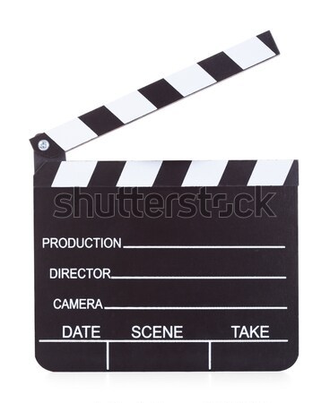Movie Production Clapper Board On White Background Stock photo © AndreyPopov