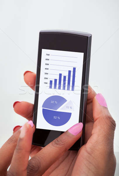 Businesswoman Analyzing Financial Charts Stock photo © AndreyPopov