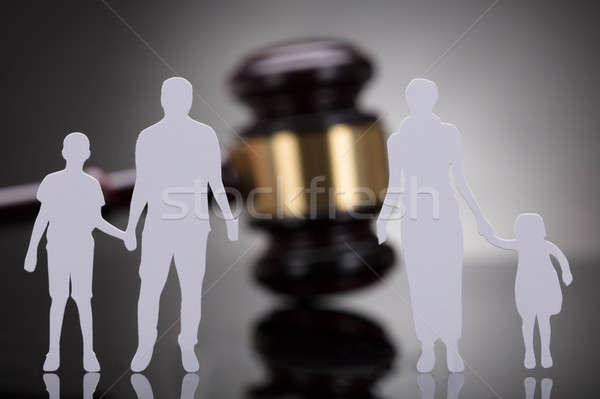 Separation Of Family Figure Cut Out Stock photo © AndreyPopov