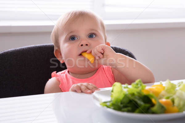 Mangiare sano alimentare primo piano colazione ragazza Foto d'archivio © AndreyPopov