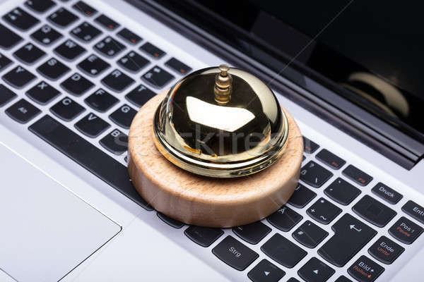 Close-up Of Golden Service Bell Stock photo © AndreyPopov