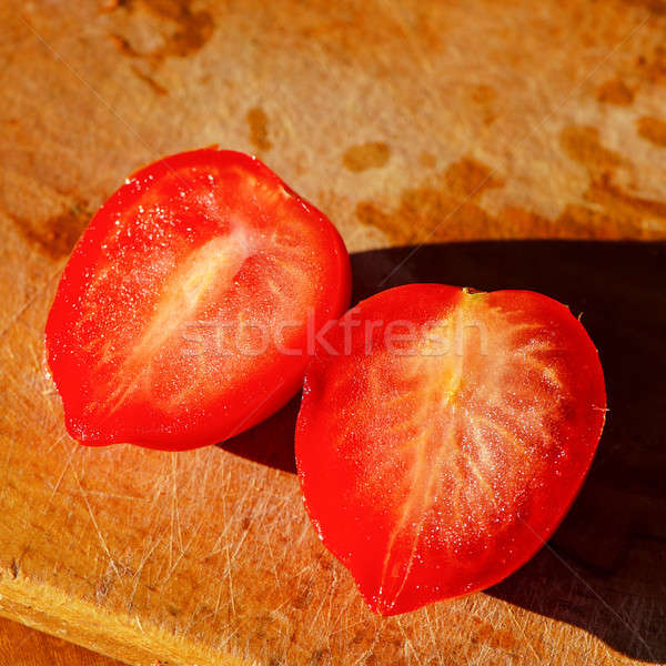 トマト スライス 木板 夏 村 食品 ストックフォト © Andriy-Solovyov