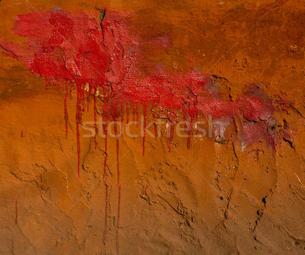 Velho parede superfície coberto gesso paredes Foto stock © Andriy-Solovyov