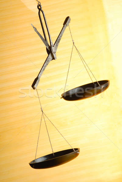 ölçek eski sarı adalet siyah Stok fotoğraf © Andriy-Solovyov