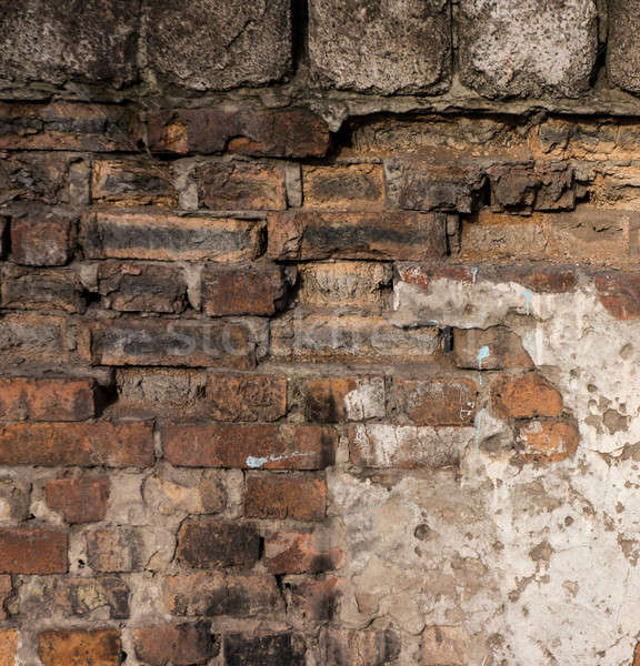 壁 古い レンガの壁 汚い 背景 石 ストックフォト © Andriy-Solovyov