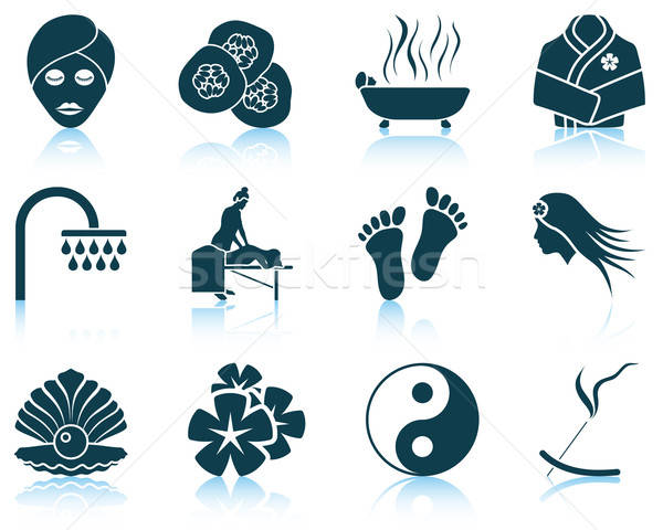 Set of spa icons Stock photo © angelp