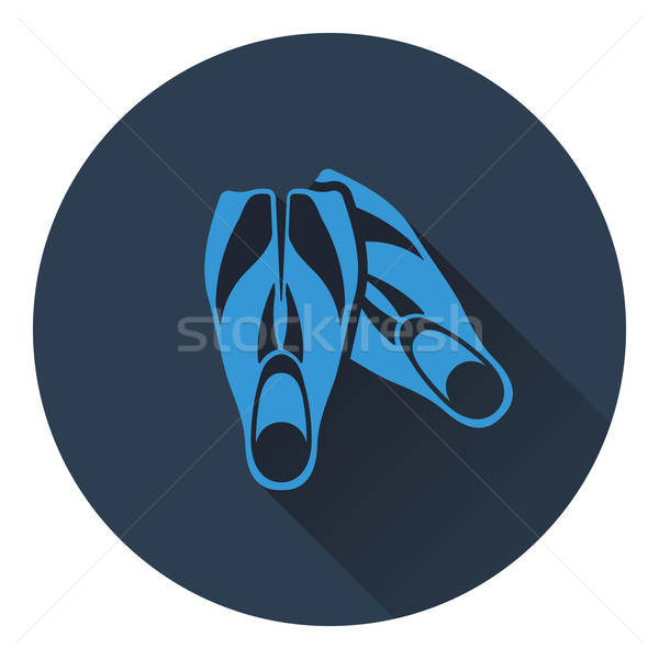 Icon of swimming flippers  Stock photo © angelp