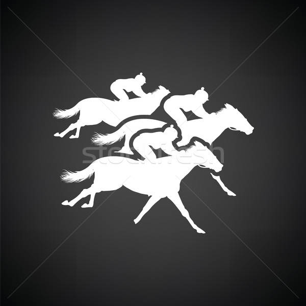 Stock photo: Horse ride icon