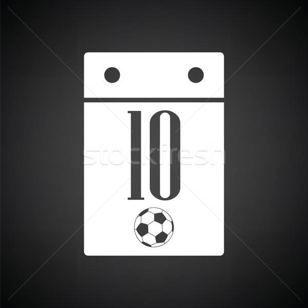 Fussball Kalender Symbol Schwarz Weiss Welt Zeichen Vektor Grafiken C Pavel Konovalov Angelp Stockfresh