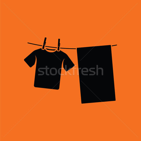 Drying linen icon Stock photo © angelp