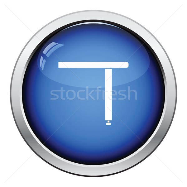 Briefing tabel troosten icon glanzend knop Stockfoto © angelp