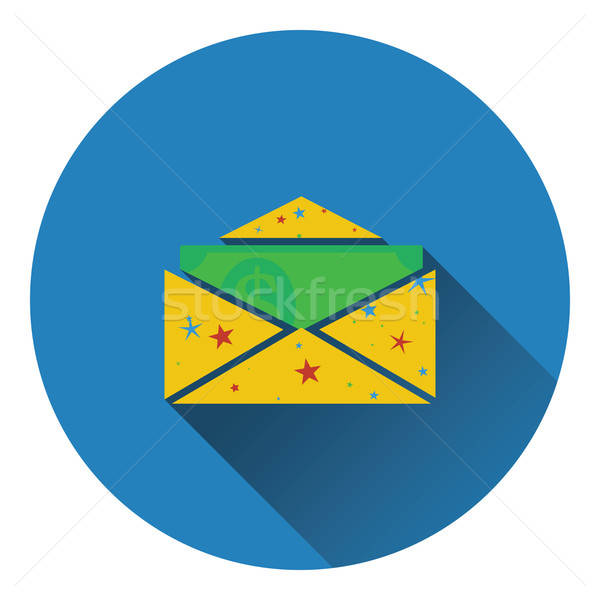 Birthday gift envelop icon with money   Stock photo © angelp