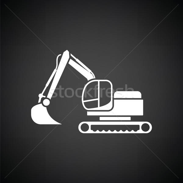 Icon of construction excavator Stock photo © angelp