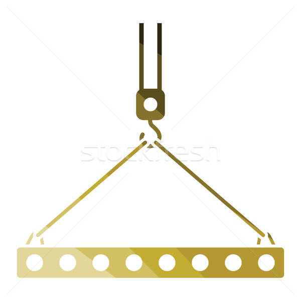икона крана крюк веревку цвета дизайна Сток-фото © angelp