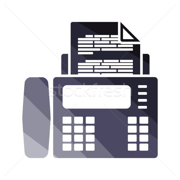 Fax icon Stock photo © angelp