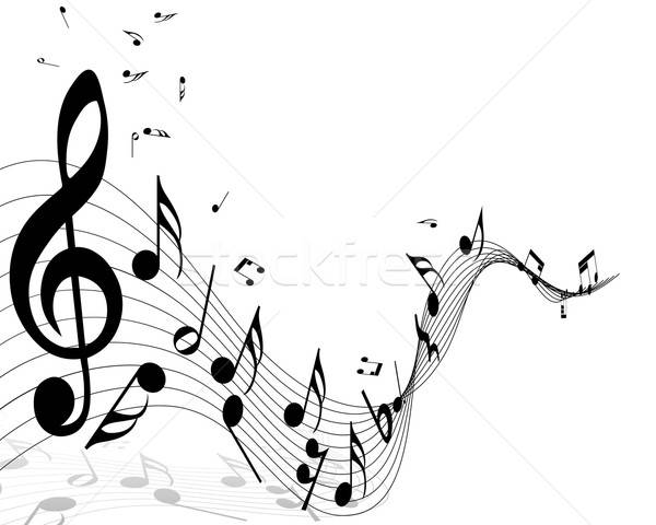 Musicale note musicali personale linee musica segno Foto d'archivio © angelp
