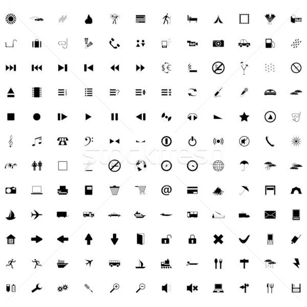 Symbol Sammlung unterschiedlich Symbole Web-Design Business Stock foto © angelp