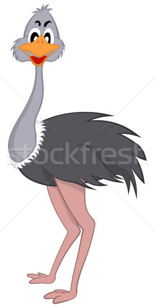 Stock photo: Funny Cartoon Ostrich